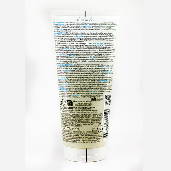 LA ROCHE P EFFACLAR H CLEANSING CREAM 200 ML